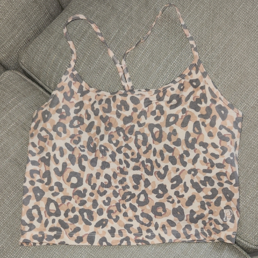NWOT PINK/ Victorias Secret Leopard Print Women's Top